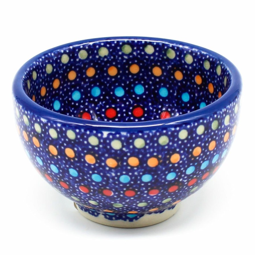 Bowls * | Janelle Imports Deep Soy Bowl In Multi-Colored Dots