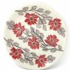 Plates * | Janelle Imports Bread & Butter Plate In Red & Gray