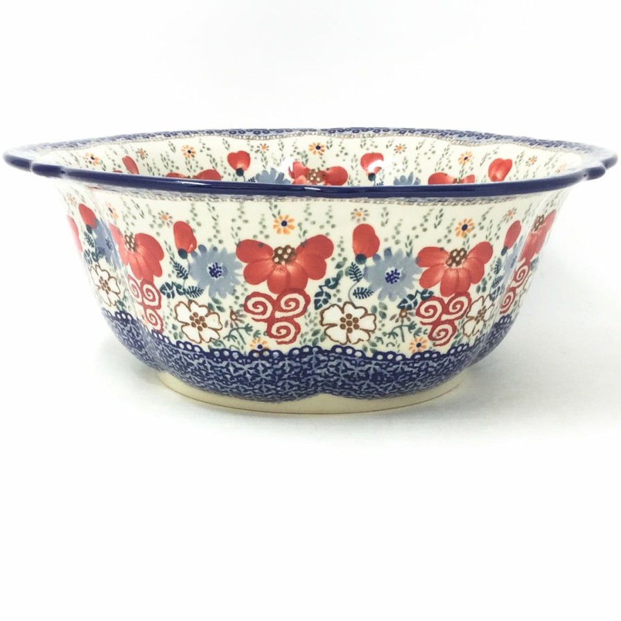 Bowls * | Janelle Imports Md Retro Bowl In Perennial Garden