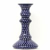 Table Accessories * | Janelle Imports Tall Candle Holder In Blue Elegance