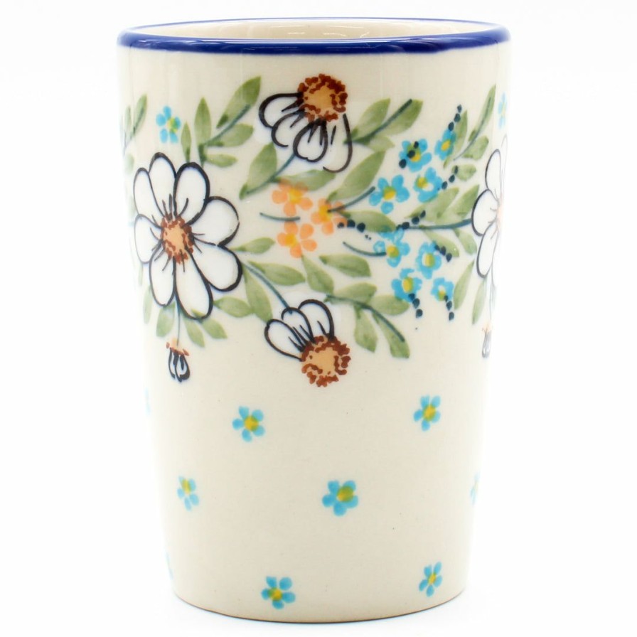 Home Decor * | Janelle Imports Toothbrush Holder/Cup In Spectacular Daisy