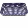 Bakeware * | Janelle Imports Lg Rectangular Baker In Blue Tradition