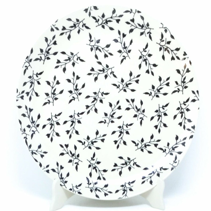 Platters, Servers, And Trays * | Janelle Imports Round Platter 12.5 In Simply Black