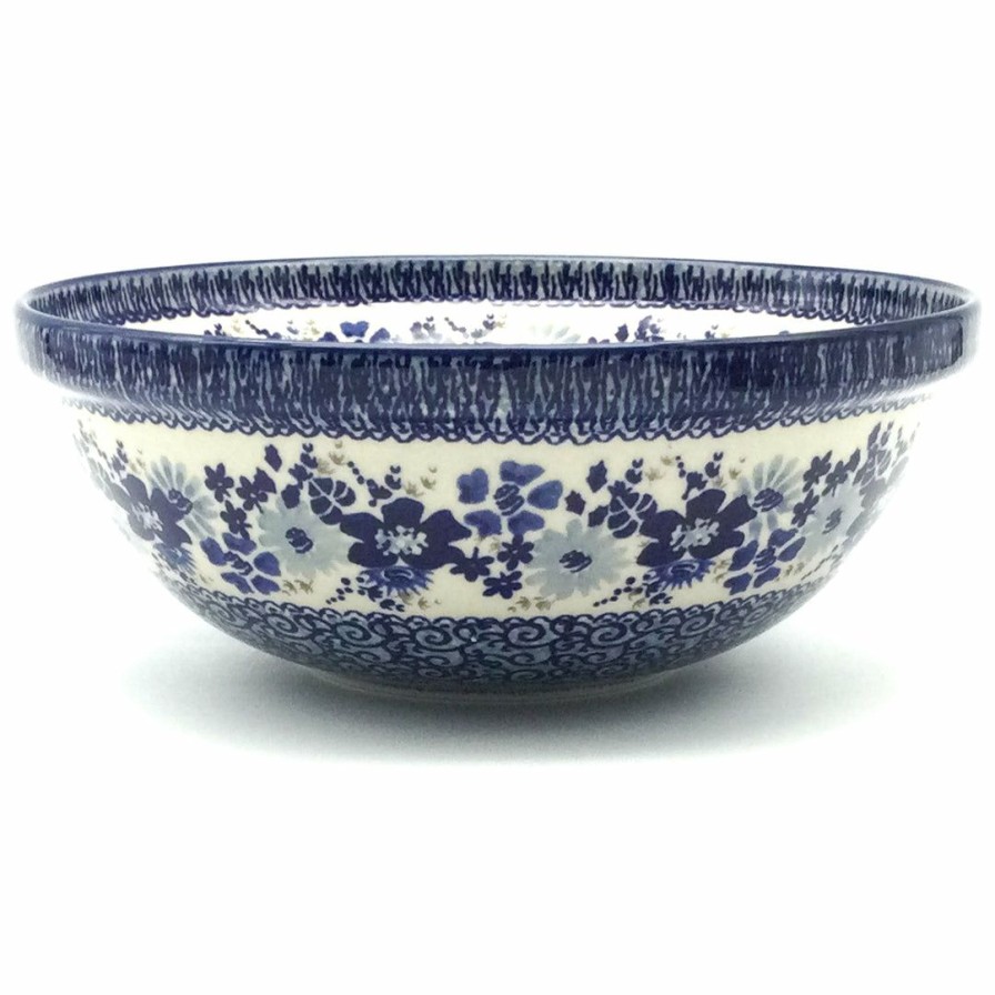 Bowls * | Janelle Imports Round Bowl 64 Oz In Stunning Blue