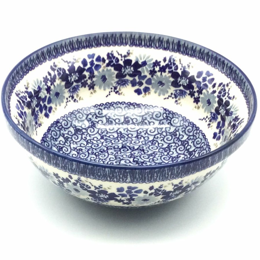 Bowls * | Janelle Imports Round Bowl 64 Oz In Stunning Blue