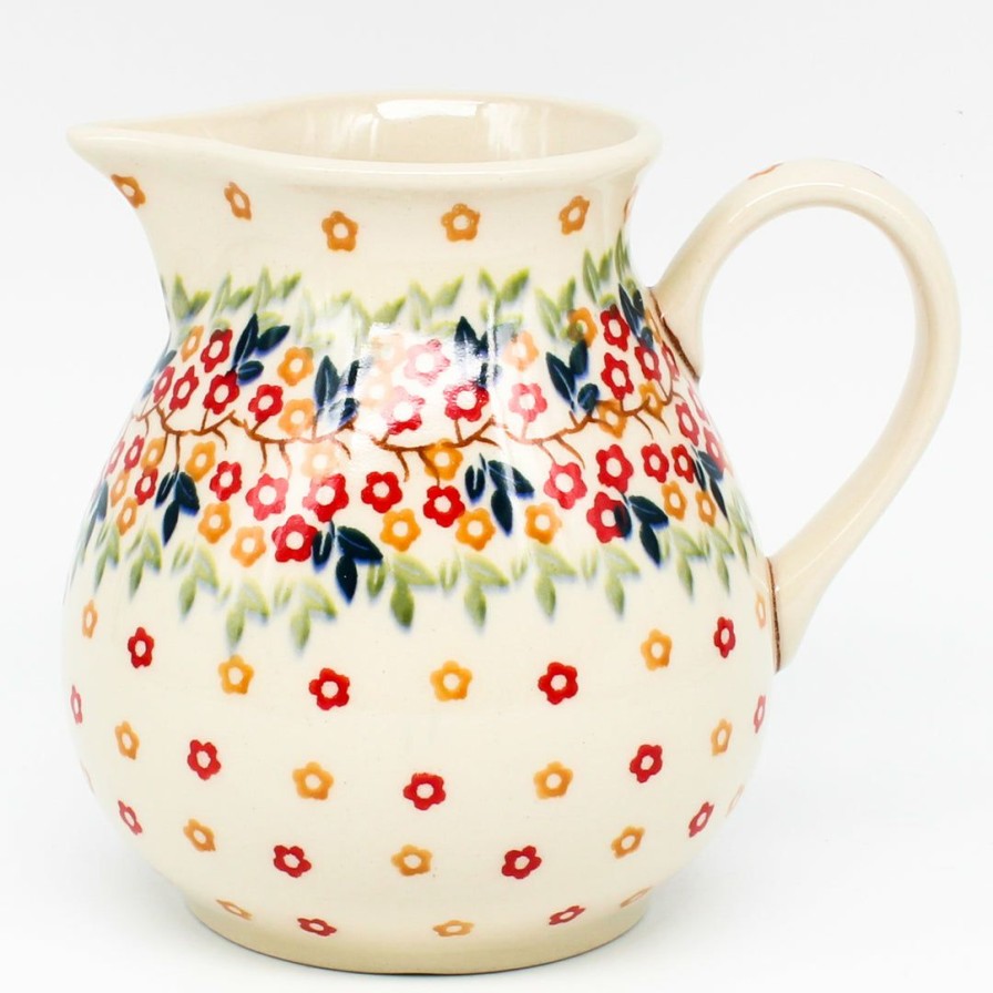 Home Decor * | Janelle Imports Pitcher 1 Qt In Tiny Flowers