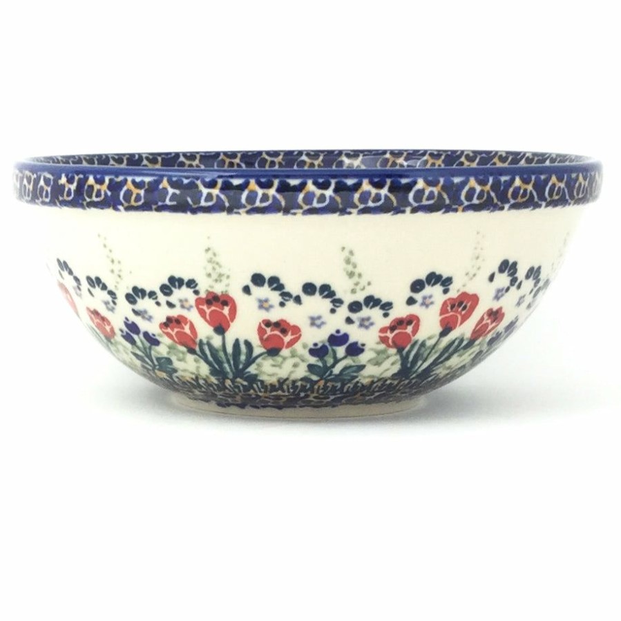 Bowls * | Janelle Imports New Soup Bowl 20 Oz In Red Tulips