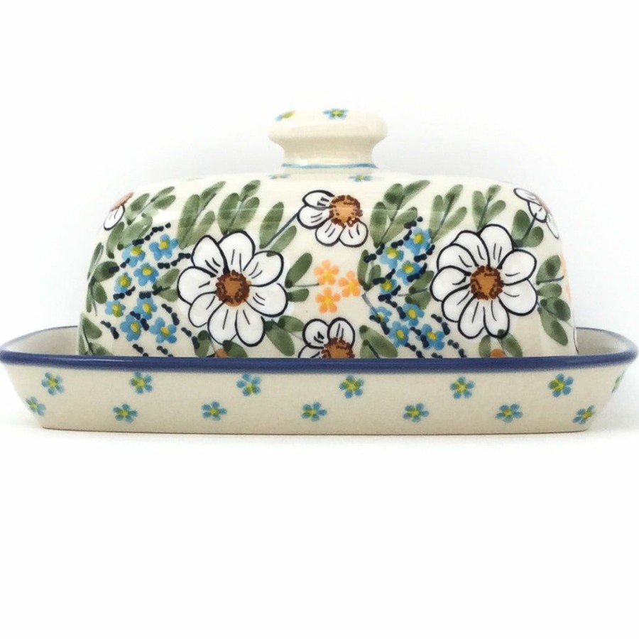 Table Accessories * | Janelle Imports Butter Dish In Spectacular Daisy