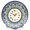 Home Decor * | Janelle Imports Plate Wall Clock In Alpine Blue