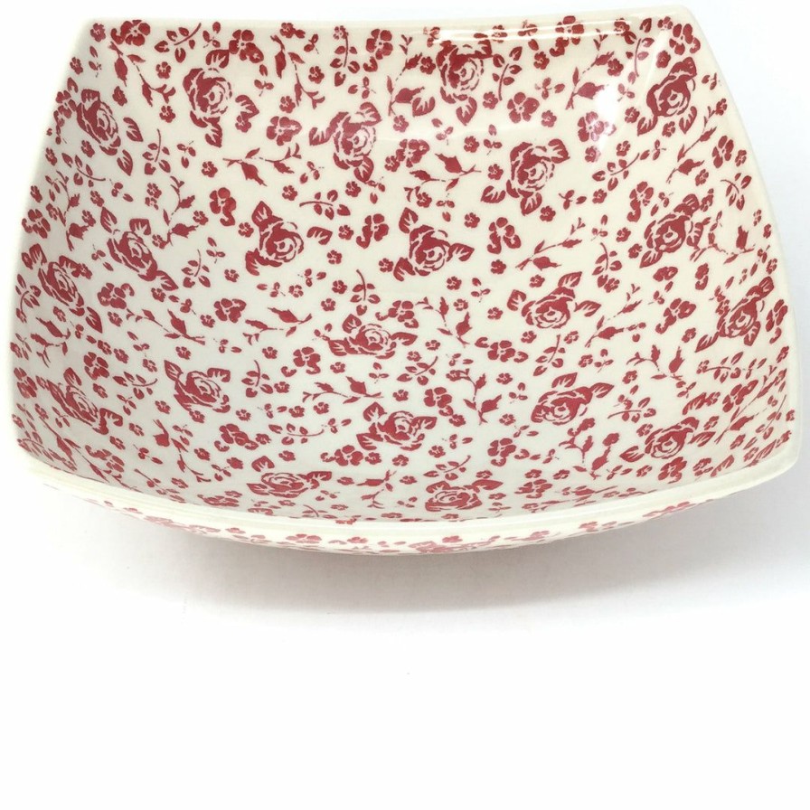 Bowls * | Janelle Imports Lg Nut Bowl In Antique Red