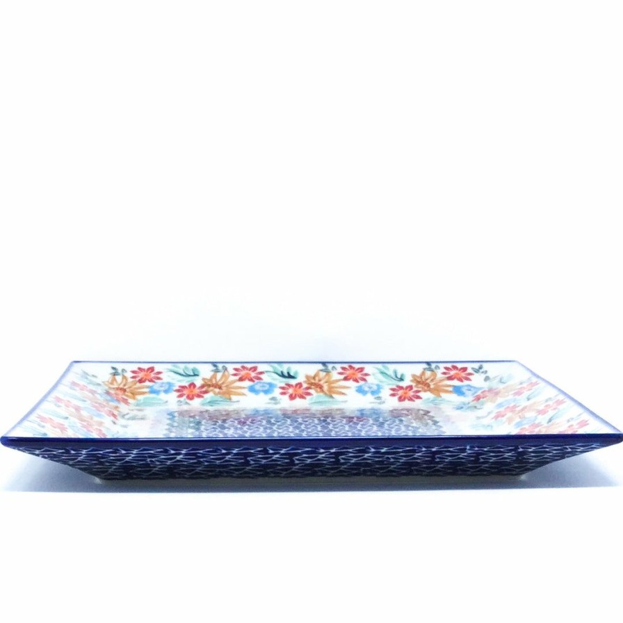 Platters, Servers, And Trays * | Janelle Imports Square Platter In Late Fall