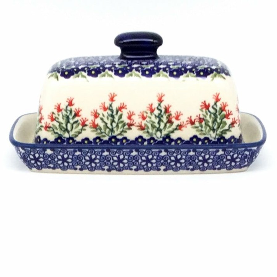 Table Accessories * | Janelle Imports Butter Dish In Field Of Flowers