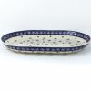 Platters, Servers, And Trays * | Janelle Imports Lg Oval Platter In Snowflake