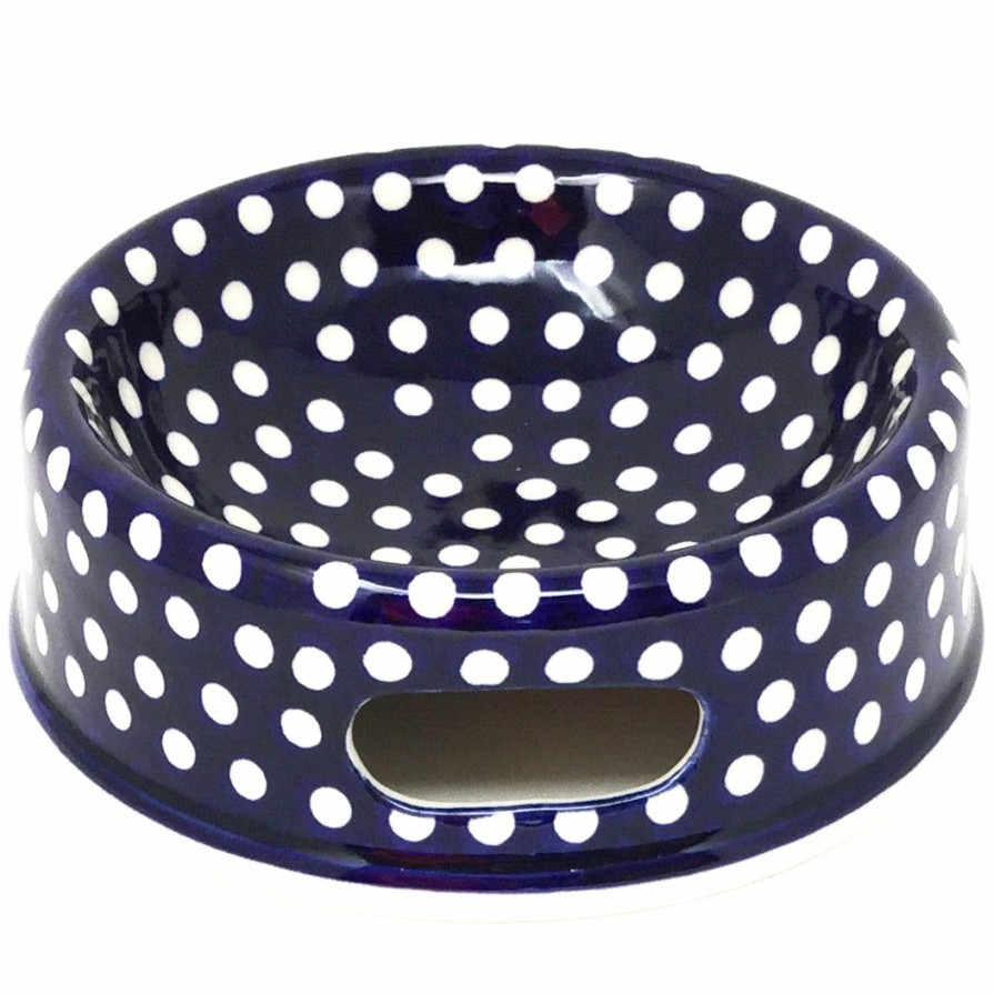 Bowls * | Janelle Imports Md Dog Bowl In White Polka-Dot