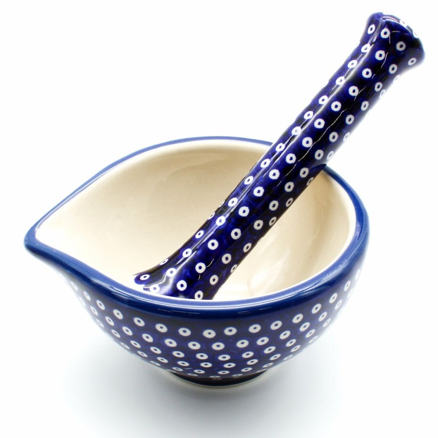 Kitchen Accessories * | Janelle Imports Mortar 8 Oz In Blue Elegance