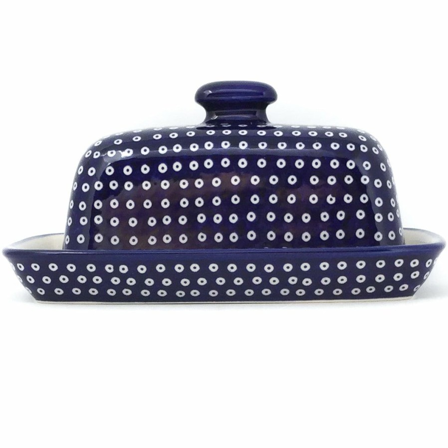 Table Accessories * | Janelle Imports Butter Dish In Blue Elegance